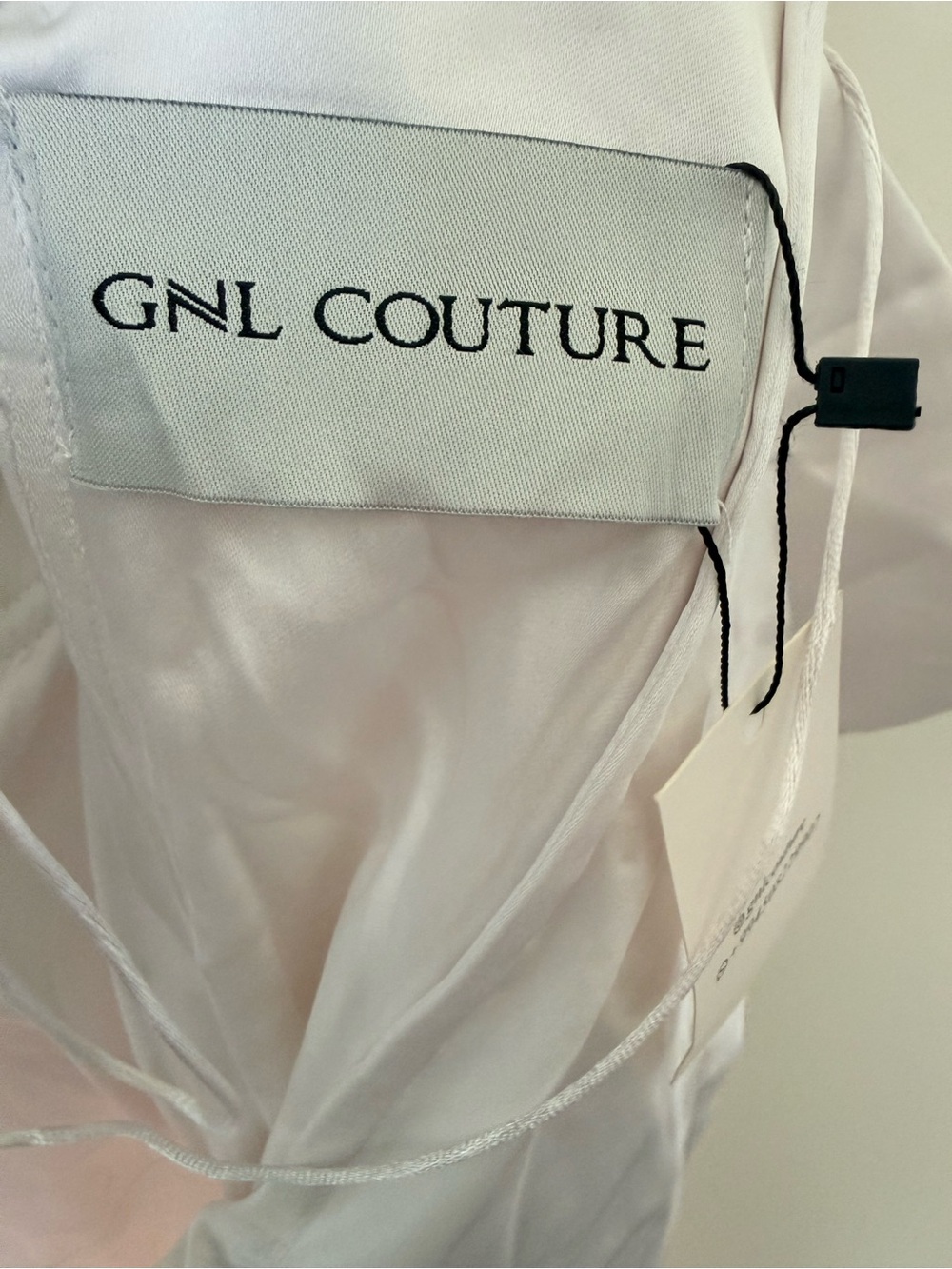 NWT GNL Couture Floral Draped Strapless Long Maxi Gown Pink/White Women’s - Picture 10 of 10